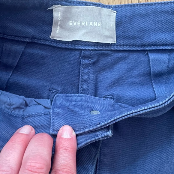 Everlane Wide Leg Crop Jean, Blue, Size 4 - Picture 2 of 4